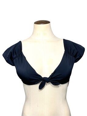 Victorias Secret Black Padded Top Bra Front Closure XS/S Cap Sleeve Feminine NWT